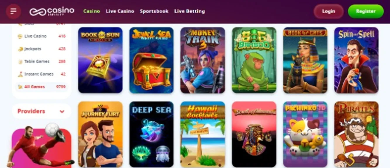 Melhores casinos online com bónus de registo